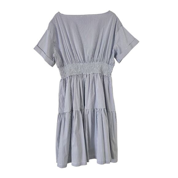 NWT Vineyard Vines Smocked Waist Striped Women's Dress Summer A-Line Large - Picture 6 of 6